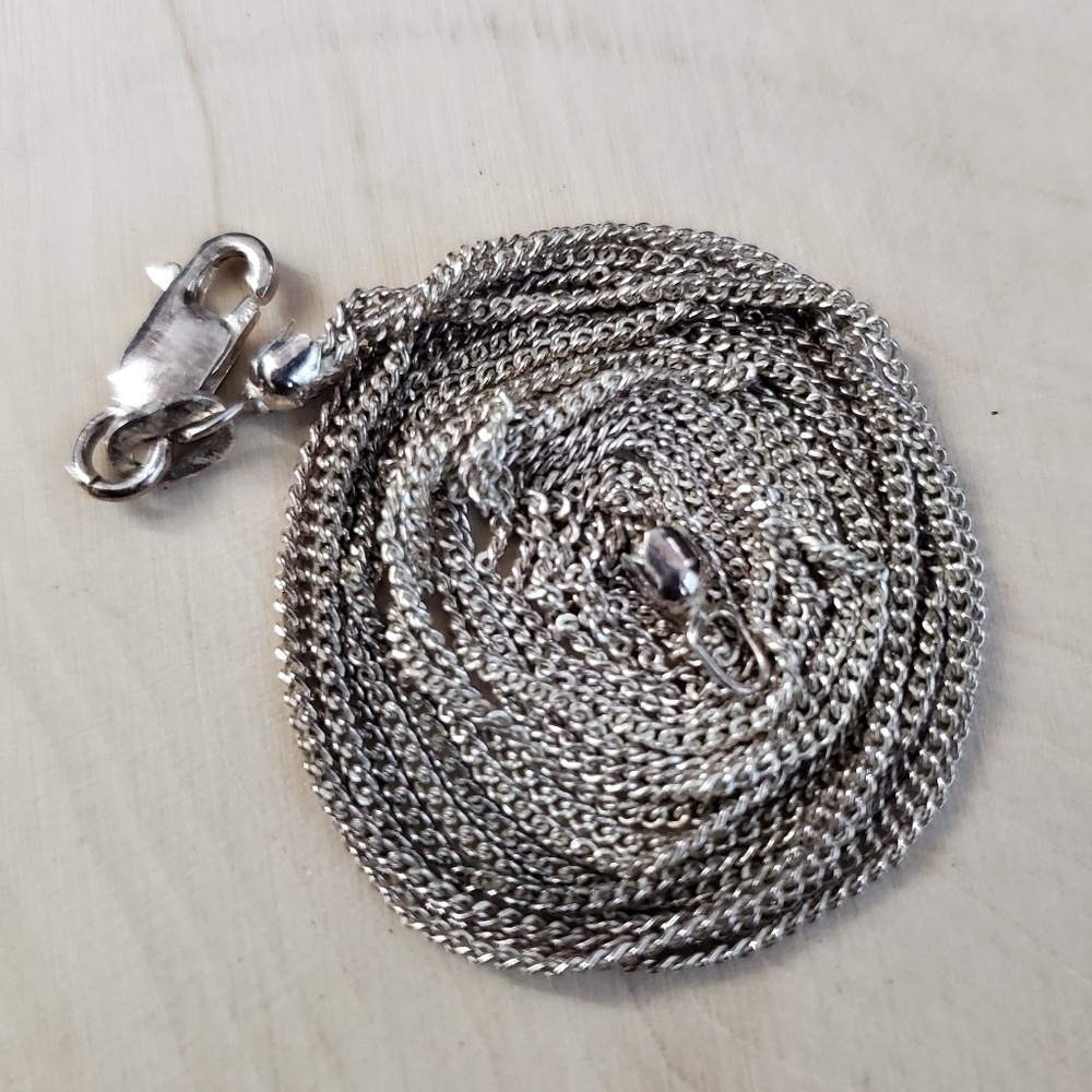 Sterling Silver 925 Multi Chain Necklace